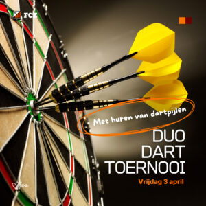 Ticket Duo Darttoernooi 2026 - met huur dartpijlen